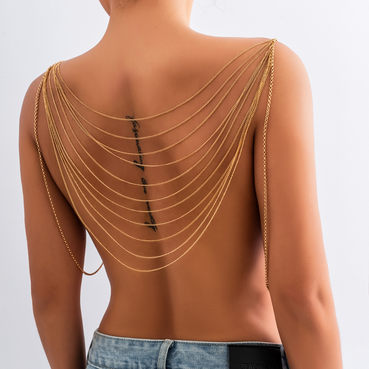 Body Jewelry Retainers - Классическая многослойная цепочка для тела с
