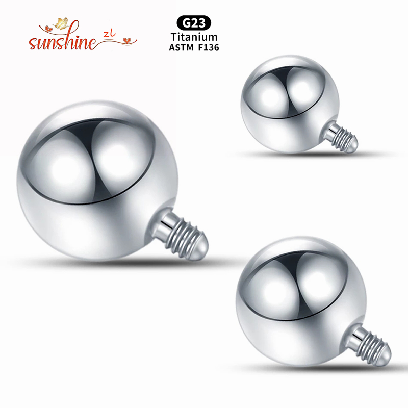 Body Jewelry Replacement Ball - 1 шт., шарик с внутренней резьбой,
