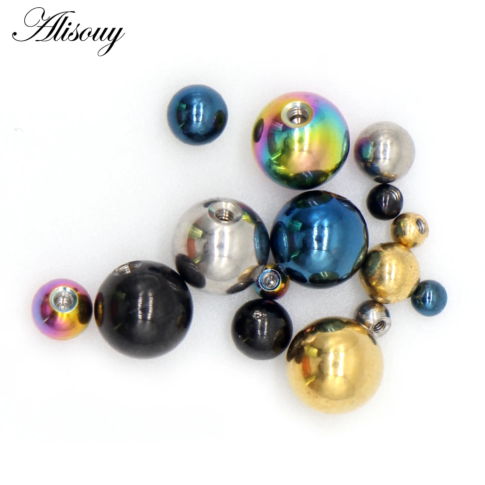 Body Jewelry Replacement Ball - Alisouy, 10 шт./лот, сменные шарики из
