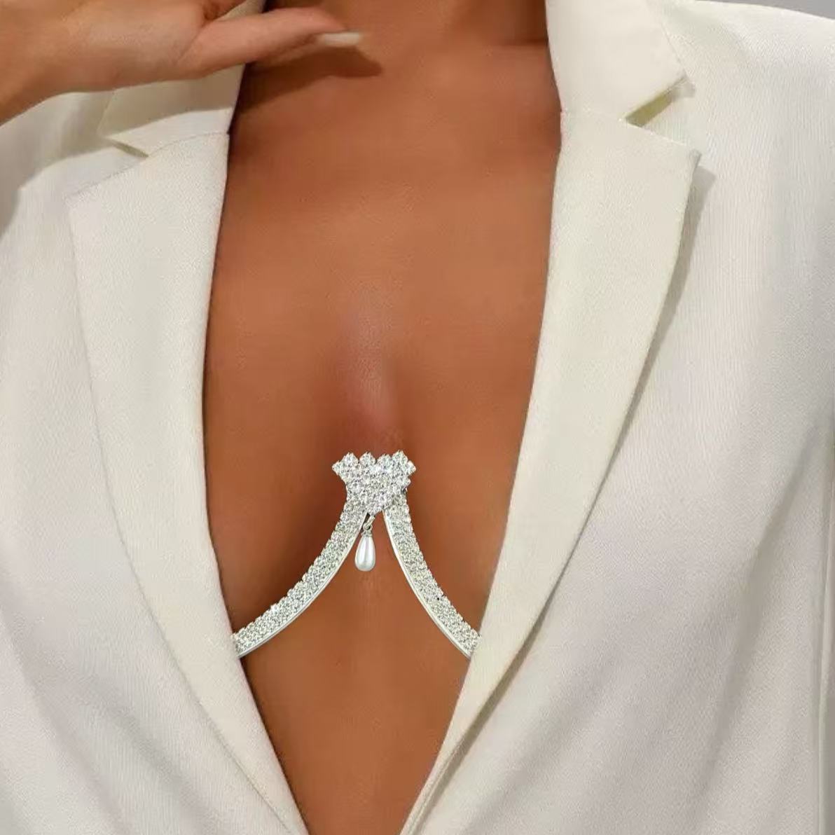 Body Jewelry Necklace - Женский кулон-подвеска в форме сердца с