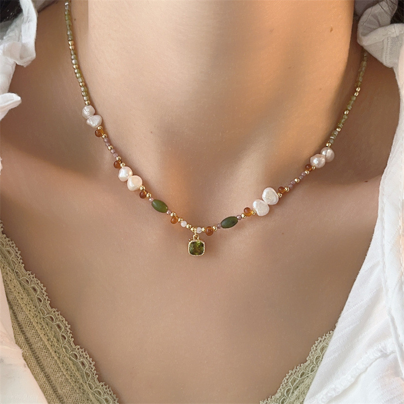 Body Jewelry Necklace - Ожерелье из натурального пресноводного барочного жемчуга