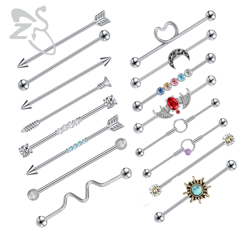 ZS 1 шт., промышленное кольцо  – обзор и цена Body Jewelry Surgical Steel