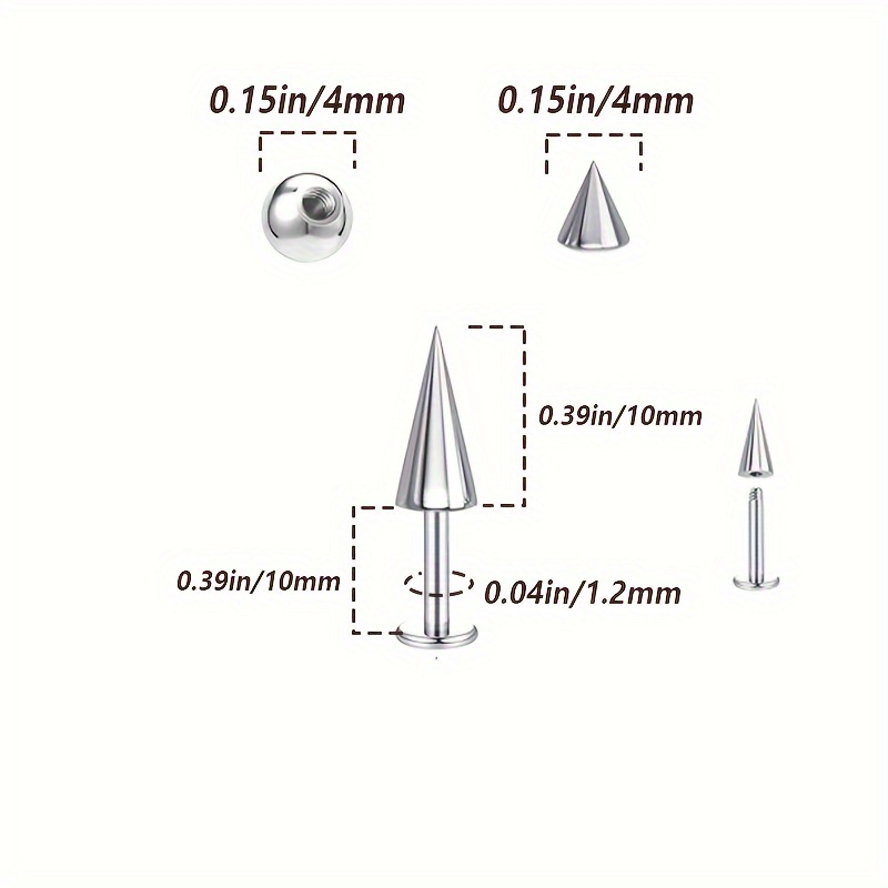 5 стильных сережек из нержавею – обзор и цена Body Jewelry Replacement Ball