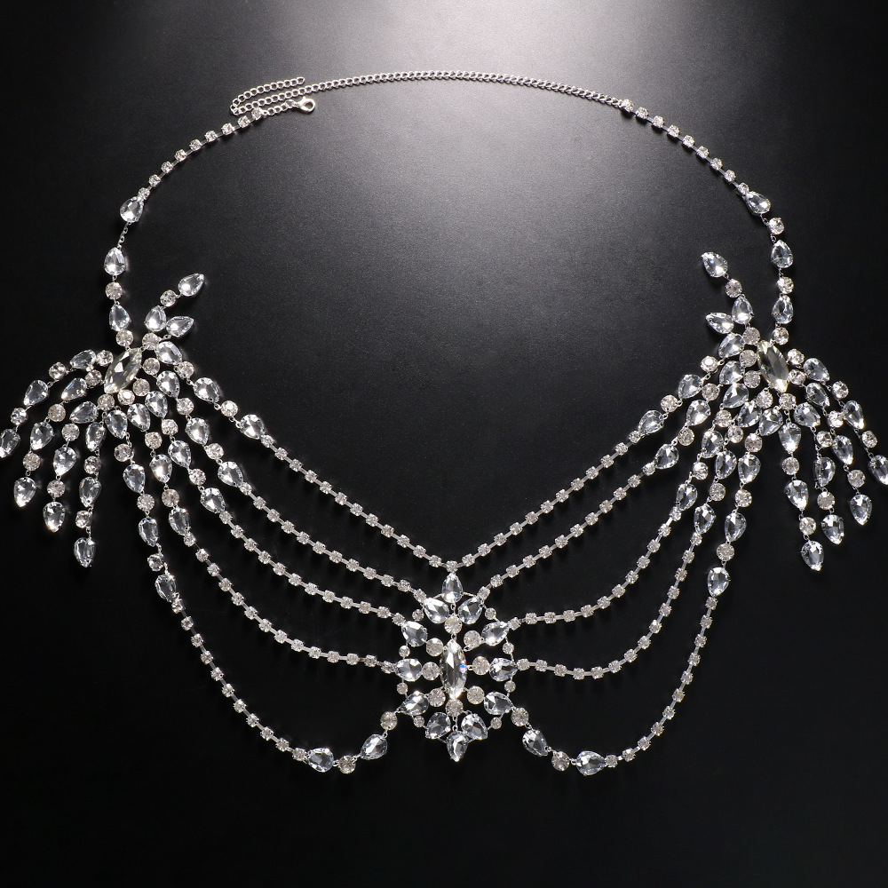 Цепочка на плечо с кристаллами – обзор и цена Body Jewelry Necklace