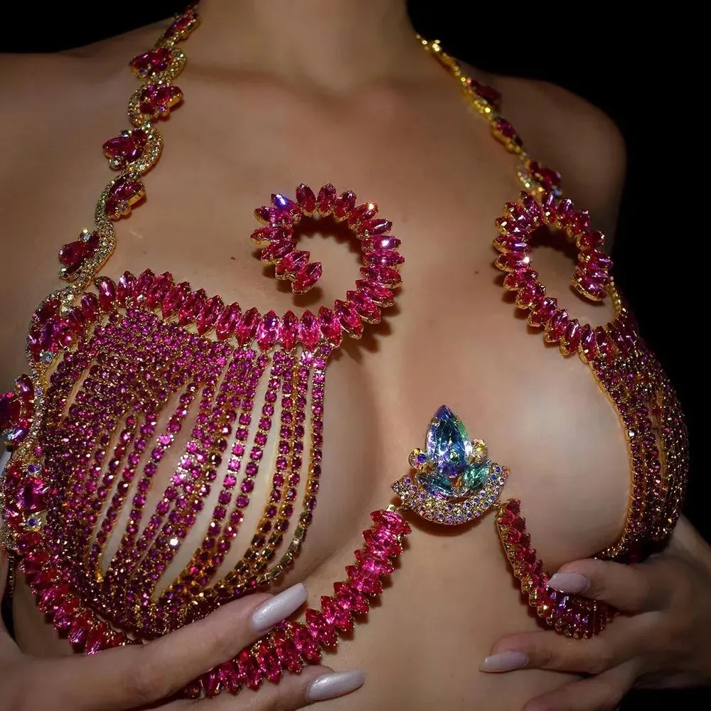 Женский бюстгальтер с кристалл – обзор и цена Body Jewelry Retainers