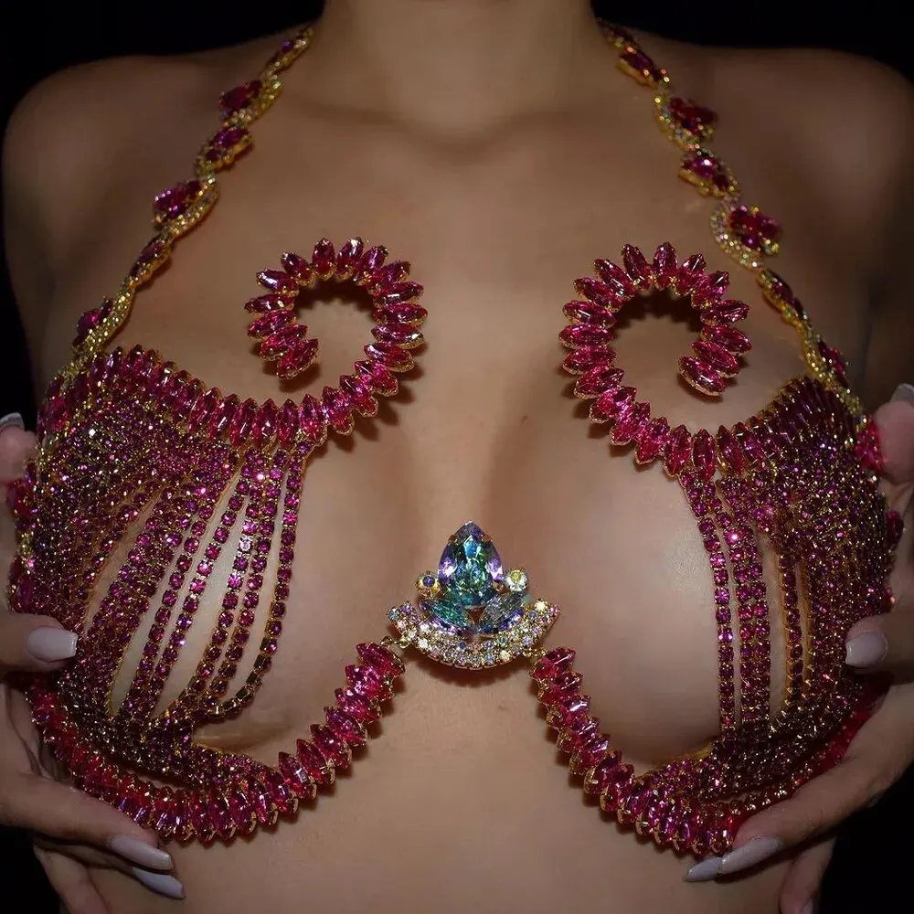 Женский бюстгальтер с кристалл – обзор и цена Body Jewelry Retainers